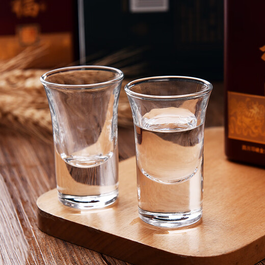 Enshousu bar thick-bottomed cup, slender white wine cup, liquor cup, foreign wine cup, small wine cup, glass small wine cup, straight wine cup, 65ml thick-bottomed cup, buy 1 get 1 free, 2 pieces in total