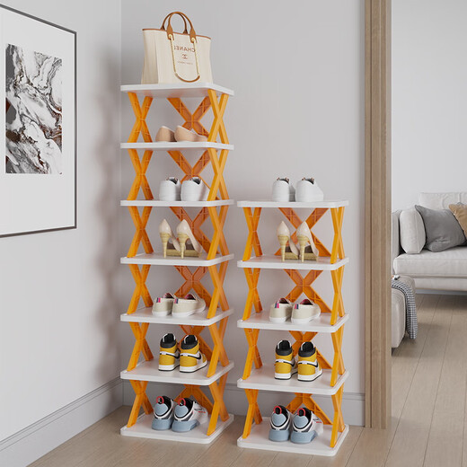 Nanye simple shoe rack, small storage shoe rack at the door, multi-layer dormitory household shoe cabinet, vertical shoe cabinet XZXJ-10