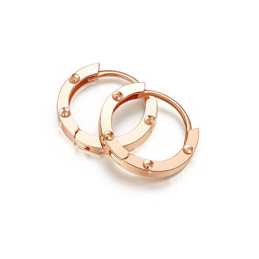 Liuguifu Jewelry 18K Gold Stud Earrings Sweet Yellow 18K Gold Earrings Earrings Stud Earrings for Women FE0201