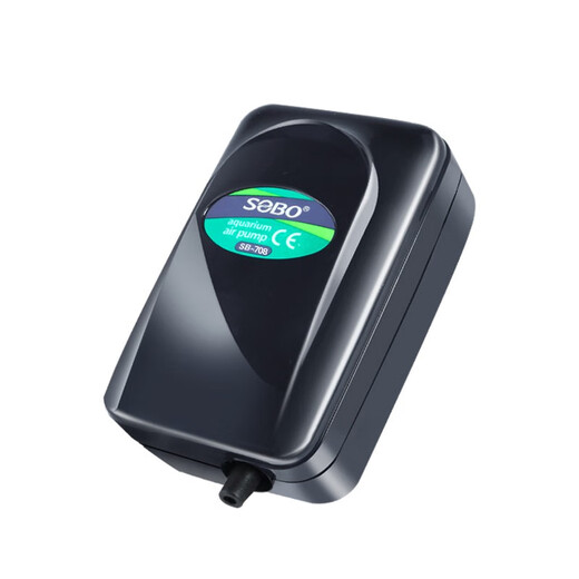 松宝氧气泵低音鱼缸增氧机养鱼增氧泵充氧泵小型家用制氧机 3.5W 双孔 SB-738 +气石+全套配件