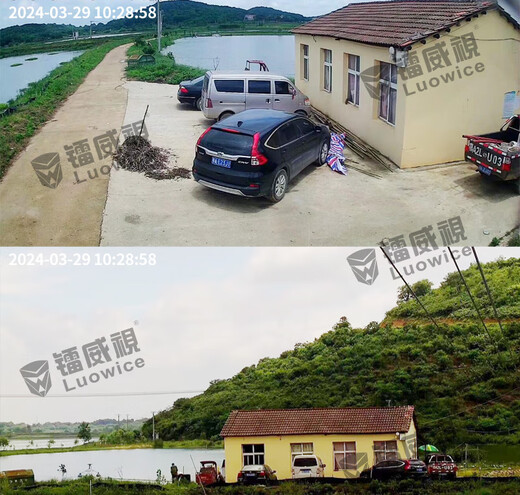 Leiweishi camera monitor set 360-degree panoramic view without blind spots conversational rotation wireless wifi high-definition night vision room outdoor waterproof 4g mobile phone remote rural home tracking WIFI upgraded version PTZ rotation + 5 million recommended for home use Contains 64G memory card