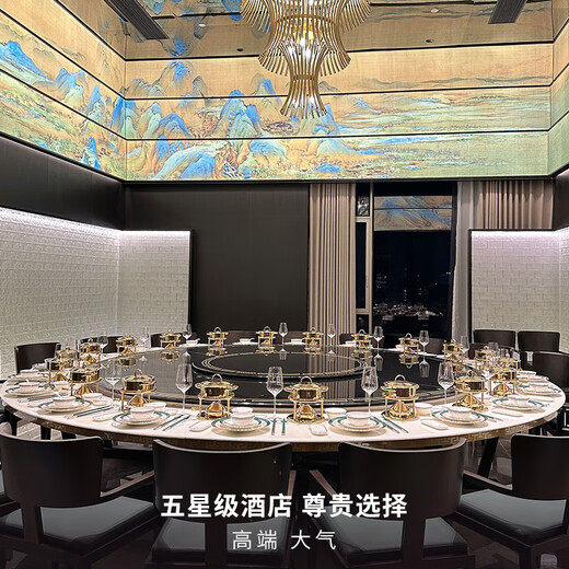 Kisag small hot pot home hotel club 16cm gold single small hot pot pot per person, pot 304 stainless steel gold (anti-scald upgrade) 16cm