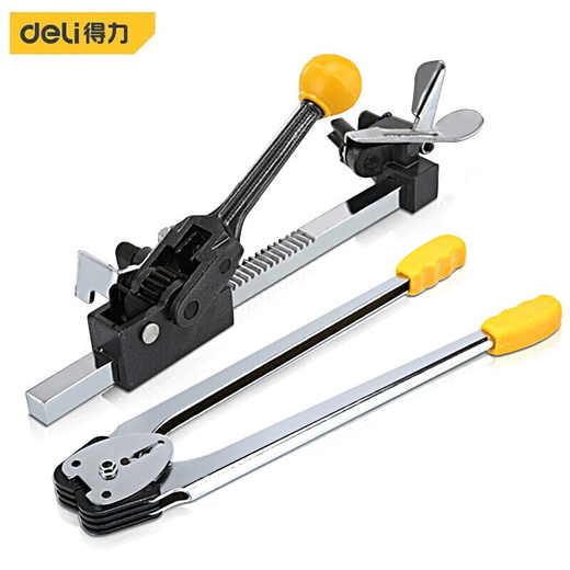 Deli baler strap tightening packing pliers tensioner integrated manual baling machine strapping machine manual packaging 12-16mm baler DL1216