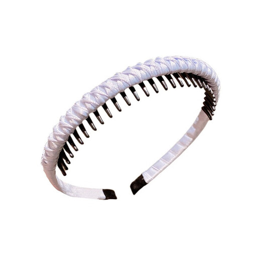 Yililuo children's broken hair headband fabric ruffled simple toothed anti-slip headband face wash hair band broken hair organizer artifact hair accessory fabric ruffled headband 2 different colors