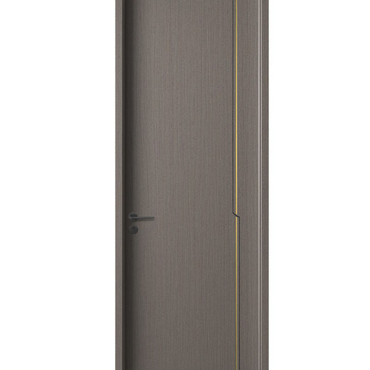 鸿凡木门PZ-025雅风胡桃1号卧室门室内门无漆木门木质复合门