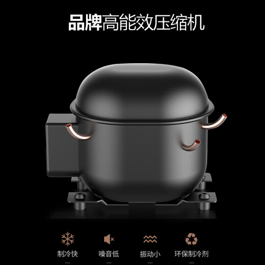 Double small constant temperature and humidity cigar cabinet Spanish cedar wood compressor cigar humidifier refrigerator 48L 2 boxes compressor type