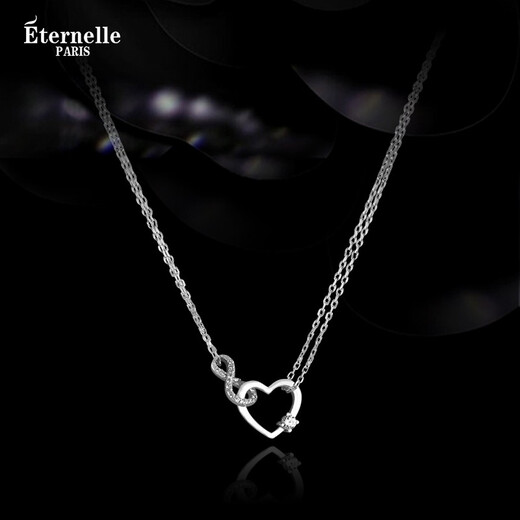 Eternelle France Eternal Eternal Love Light Luxury Necklace Summer New Niche Design Clavicle Chain Women S925 Silver Silver
