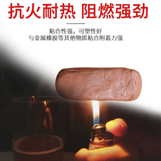 Minggu Fireproof Mud Organic Fireproof Blocking Material Flame Retardant High Temperature Resistant Insulated Cable Air Conditioning Port Blocking Material Sealing Mud 2kg