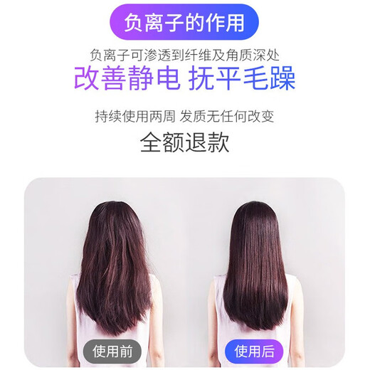 Lowra rouge hair dryer far infrared household low radiation negative ion hair care high power birthday gift for pregnant women and children iron sand gray