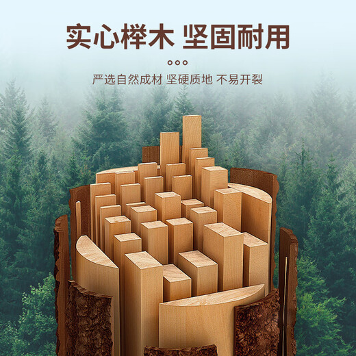 Jiuqiangu floor-standing coat rack beech solid wood coat rack bedroom living room office coat rack clothes rack simple vertical rack