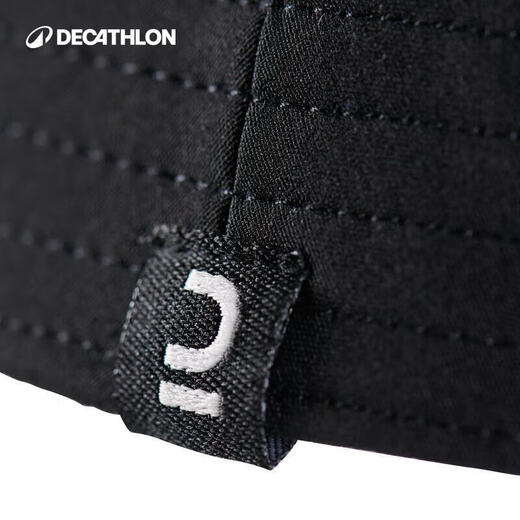 迪卡侬渔夫帽帽子女夏季男款时尚休闲遮阳帽太阳帽大头围 黑色 适合头围60 cm