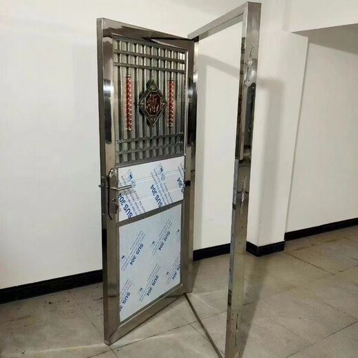 维诺亚不锈钢门304入户防盗家用进户门农村大门单门出租房阳台室外铁门 304材质内左开 790*2000mm