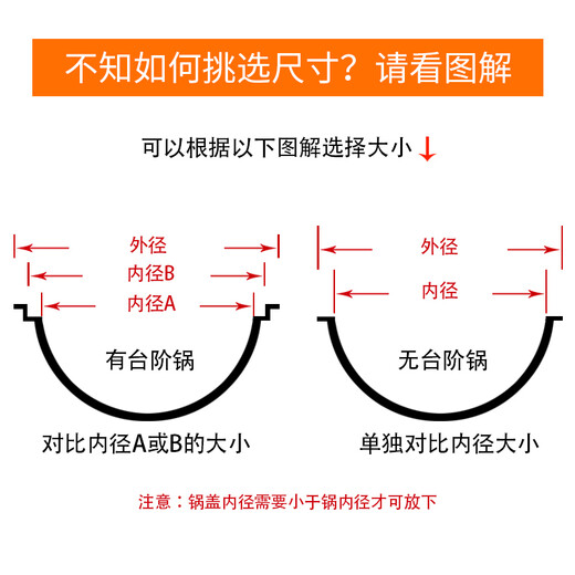 SUPOR pot lid G-shaped visible tempered glass frying pan wok non-stick pan pot lid universal accessories 28CM round handle TL022-6