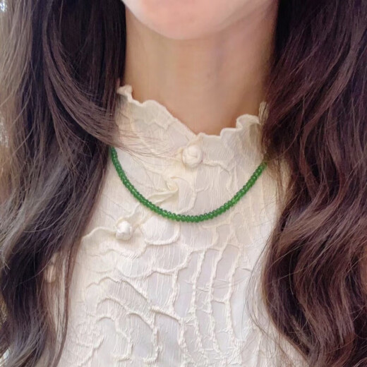 Fat Donglai's new favorite tanzanite of the same style, tsavorite blue orb bead chain, aquamarine small, live broadcast room selection and shooting