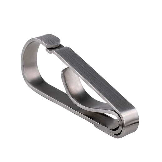 葵影手工制作不锈钢钥匙扣男士黄铜腰挂扣汽车摩托车钥匙坚固定制防丢 S不锈钢双环双圈