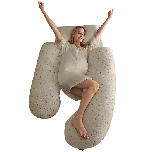 BabyWatch Maternity Pillow Waist Support Pillow High Luxurious Satin Fabric Belly Support Waist Side Sleeping Pillow Sleeping Side Sleeping Pillow Pregnancy High Luxurious Satin-baby Pink