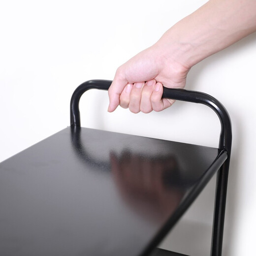 Anya shoe rack door multi-layer storage rack dormitory metal storage rack rental home multi-functional 4-layer black