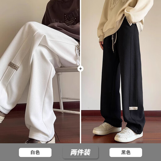 Main idea (ZHUYIFAN) fat man large size 230 Jin Jin is equal to 0.5 kg men's straight autumn and winter overalls trendy brand large size straight wide leg casual pants K1477 coffee color M (165) 90-110 Jin Jin is equal to 0.5 kg can be worn