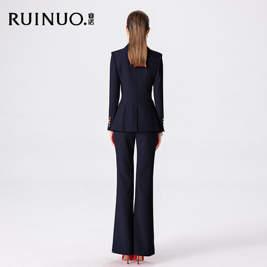 Ruinuo high-end small suit suit women's business attire women's casual fashion suit formal temperament commuter manager work clothes suit + pants M