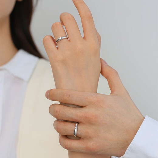 MZMZ platinum ring plain ring suitable for men and women, birthday and anniversary gift for girlfriend, girlfriend, wife, light luxury model, suitable for men and women.