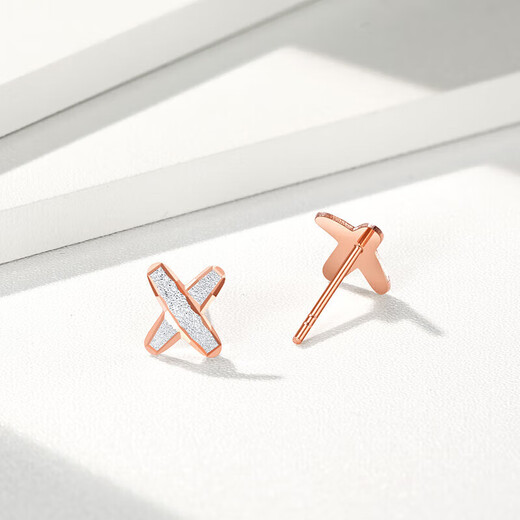 Chaohongji Lottery Gold 18K Gold Earrings Birthday Gift for Women Freshman EEK30008477 Pair