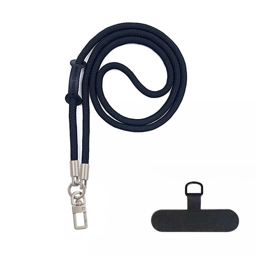 ALittleFlower mobile phone lanyard halter neck cross-body bold jewelry shell outdoor anti-theft rope sports travel mountaineering camera mobile phone chain strap rope suitable for Apple 17 Huawei dark gray long