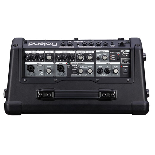 Roland speaker CUBE STREET EX second generation Internet celebrity outdoor live broadcast guitar playing and singing road show portable audio EX + Shure microphone + lithium battery + bag + 2 types of stands