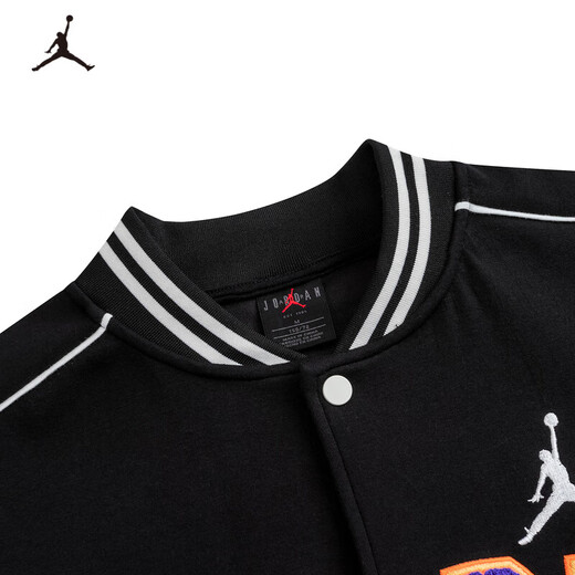 Jordan Nike AJ children's jacket boys autumn new No. 23 trendy baseball uniform jacket black