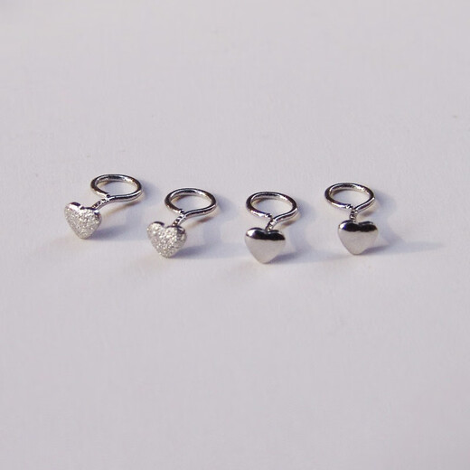 Yubo Workshop PT950 Platinum Earrings Pocket Mini Small Earrings Love Earrings Platinum Full Platinum Smooth Small Love Single * Curved Hook 0.25g