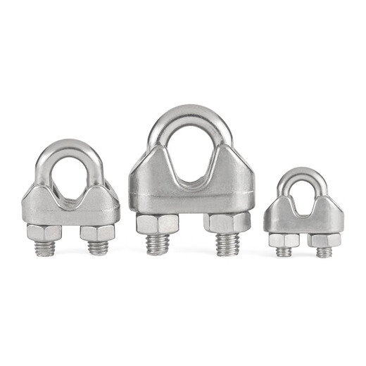 304 stainless steel wire rope chuck, wire rope head, U-shaped lock buckle, rope tightener, wire tightener, 16mm suitable for 16mm wire rope