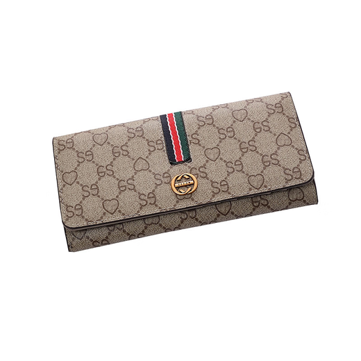 GIEVSZHE clutch bag, women's wallet, long style, new first-layer cowhide handbag, large-capacity coin purse, birthday gift for girlfriend, apricot color, ready for delivery on the same day, exquisite gift box