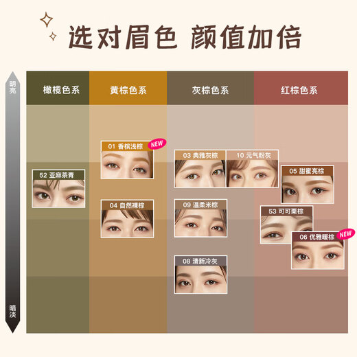 Kiss Me Eyebrow Cream 09 Gentle Beige 8g (Suitable for gray-brown and black hair color, sweat-resistant and water-resistant, not easy to smudge)