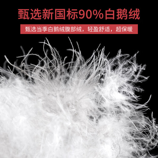 Flying in the Snow Down Pants Women's Outerwear Straight Mother Winter Thick Loose Large Size Wide Leg High Waist Warm Harbin Goose Down Cotton Pants Full Pants White Goose Down - Lightweight and Warm (Regular Style - Black) Suitable for 161cm and above 3XL 140-160Jin Jin is equal to 0.5 kg