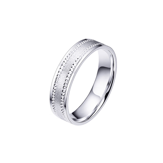 Pt.Charm platinum ring platinum couple ring wedding engagement ring pt950 frosted simple morning and evening wedding ring ring if not in stock can be customized, take 6g as an example