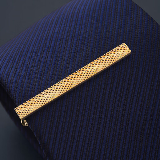 XIERWEI simple gold tie clip men and women fixed buckle business clip men's suit buckle pin clip gold tie clip