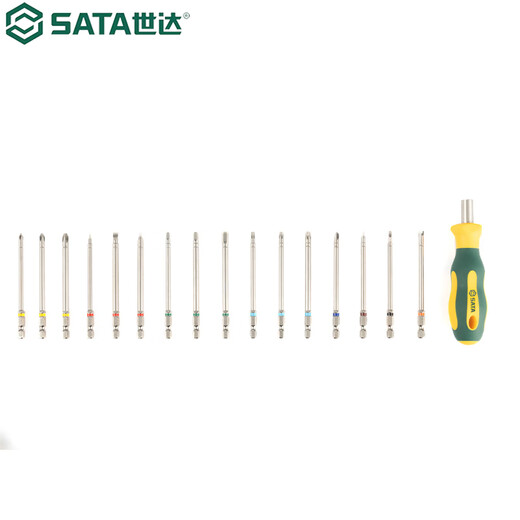 SATA 17-piece interchangeable head screwdriver extension screwdriver extra long screwdriver set 09375