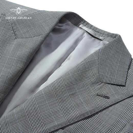 GIEVES CHARLES men's Welsh plaid 130 wool high-end business casual suit slim fit Welsh plaid 48