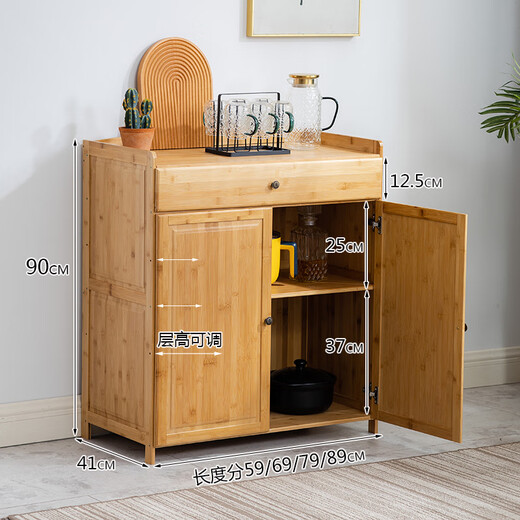 Чжуланшань простой буфет кухонный шкаф многофункциональный чайный шкаф из цельного дерева шкаф для хранения чая винный шкаф бытовой микроволновый шкаф оригинальный цвет расширенный 3 слоя 89 ящиков с двойной дверью