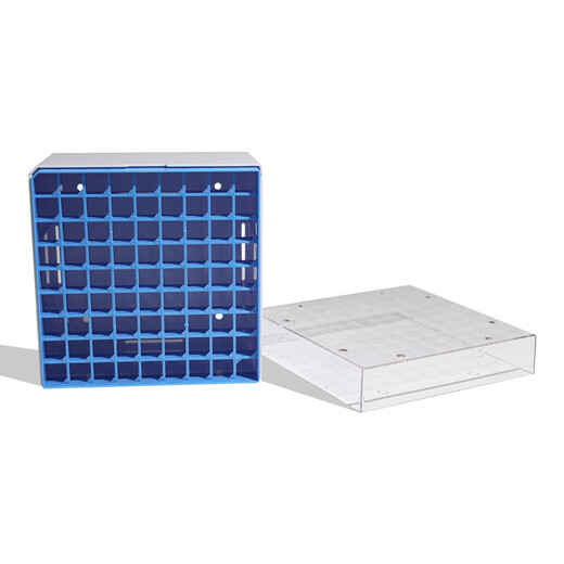 BS-CBP50-815ml plastic freezing box PC light blue (PC transparent) with 5ml freezing tube 5ml freezing tube liquid nitrogen -196 degrees