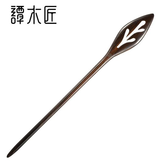 Carpenter Tan's antique Hanfu hair accessories, black sandalwood hairpins, sprouts, modern simple plates, gifts for girlfriends and wives, sprouts