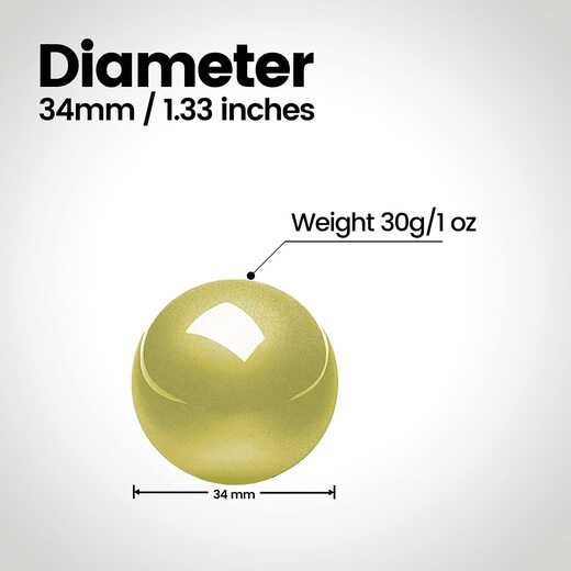 perixx 1.34英寸轨迹球 黄色替换球 兼容多款鼠标 办公便捷