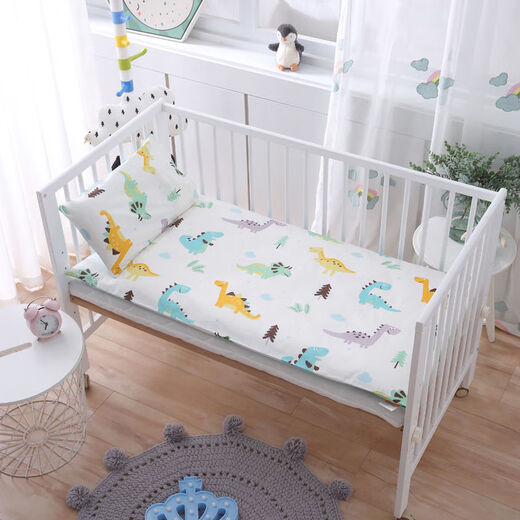 Qiao Bo Lai Children's Kindergarten Entry Cotton Quilt Three-piece Set Baby Nap Pure Cotton Bedding Contains Core Six Sheet Type Silk Cotton Six-piece Set
