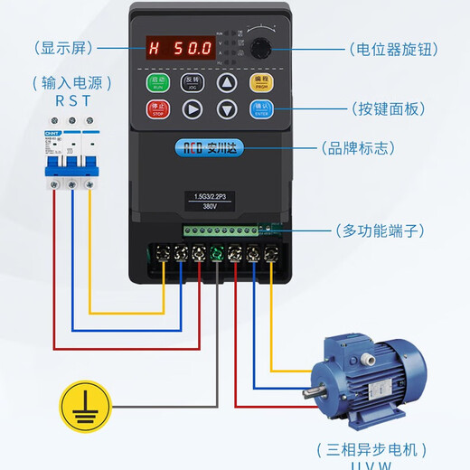 Yaskawa 900M inverter three-phase 380V motor 0.75KW/1.5/2.2/5.5/4/11/15/22KW fan water pump 3KW/380V universal model