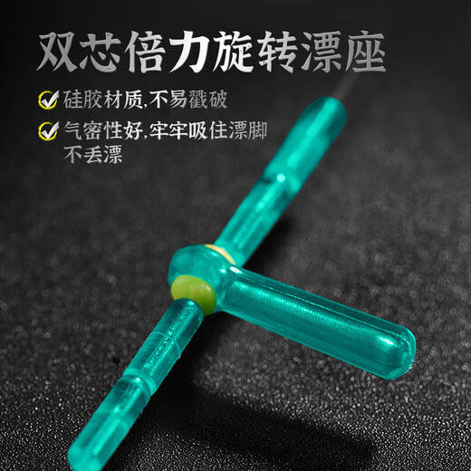 Jiuyan Yanding main line product high-end set fishing line nylon line accessories full set of high-strength tensile fishing fishing line Yanding line set 5.4 meters double core double power floating seat No. 1.0 (2 rolls in total)