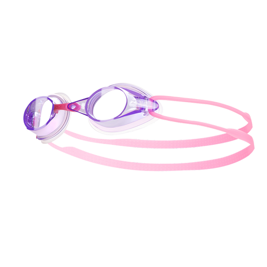 洲克（ZOKE）儿童泳镜男女童防水游泳眼镜专业防雾高清成人竞速平光男孩游泳镜 粉紫 非镀膜 622501111-9