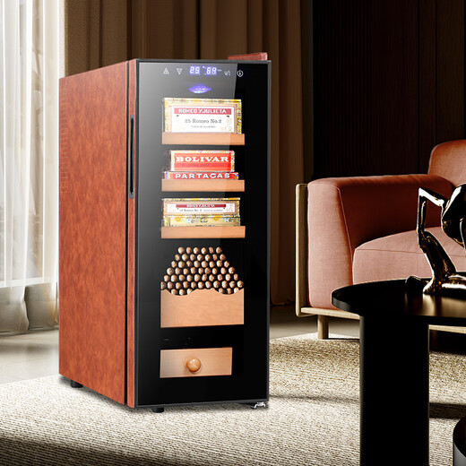 Bacchus Humidor Fifth Generation Constant Temperature and Humidity Control System Humidifier Box Fan Lamp Strip Style 100-200 Count (1 Naked + 2 Boxes) 35