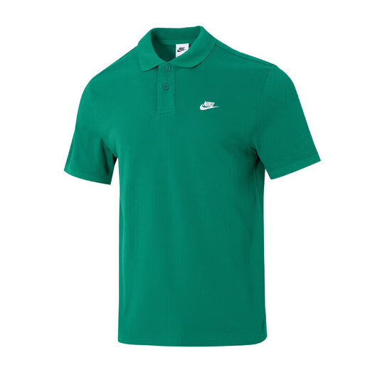 耐克（NIKE）男装夏季新款运动休闲POO衫舒适透气快干短袖T恤衫 FN3895-365绿色 L