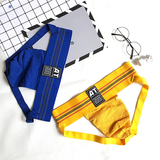 Please confidential delivery fashionable and comfortable men's thong double butt cotton low waist U convex large bag pure M black