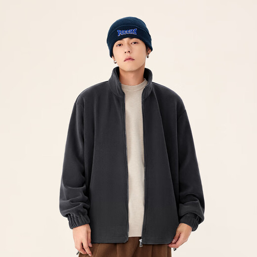 MINISO Austrian velvet jacket men's winter cold-proof warm top men's velvet thickened liner jacket black XL