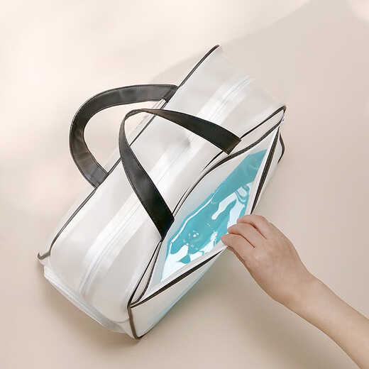 Bona Cloud Swimming Bag Dry and Wet Separation Portable Large Capacity Wash Bag Waterproof Portable Bathing Fitness Swimsuit Equipment Storage Bag Mist Black